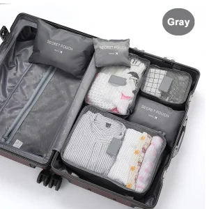 6 Pcs Travel Clothes Storage Bag