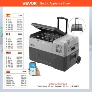 12Volt Car Refrigerator Fridge 30L